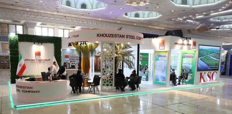 حضور فولاد خوزستان، بزرگترین عرضه‌کننده شمش فولادی کشور در نمایشگاه محیط زیست